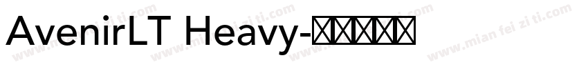 AvenirLT Heavy字体转换